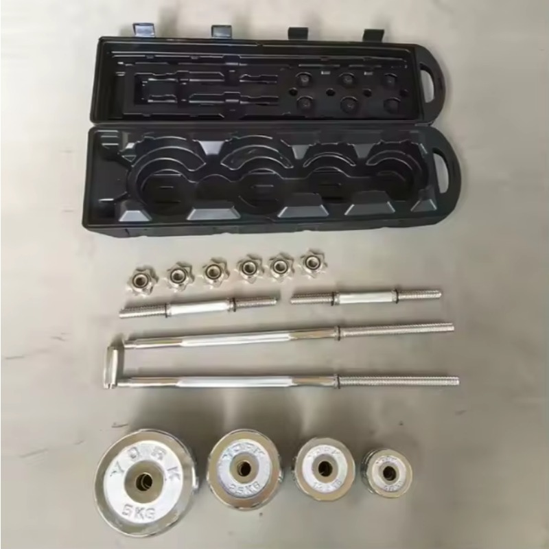 Adjustable Dumbbells - Set di Manubri in Acciaio Regolabili