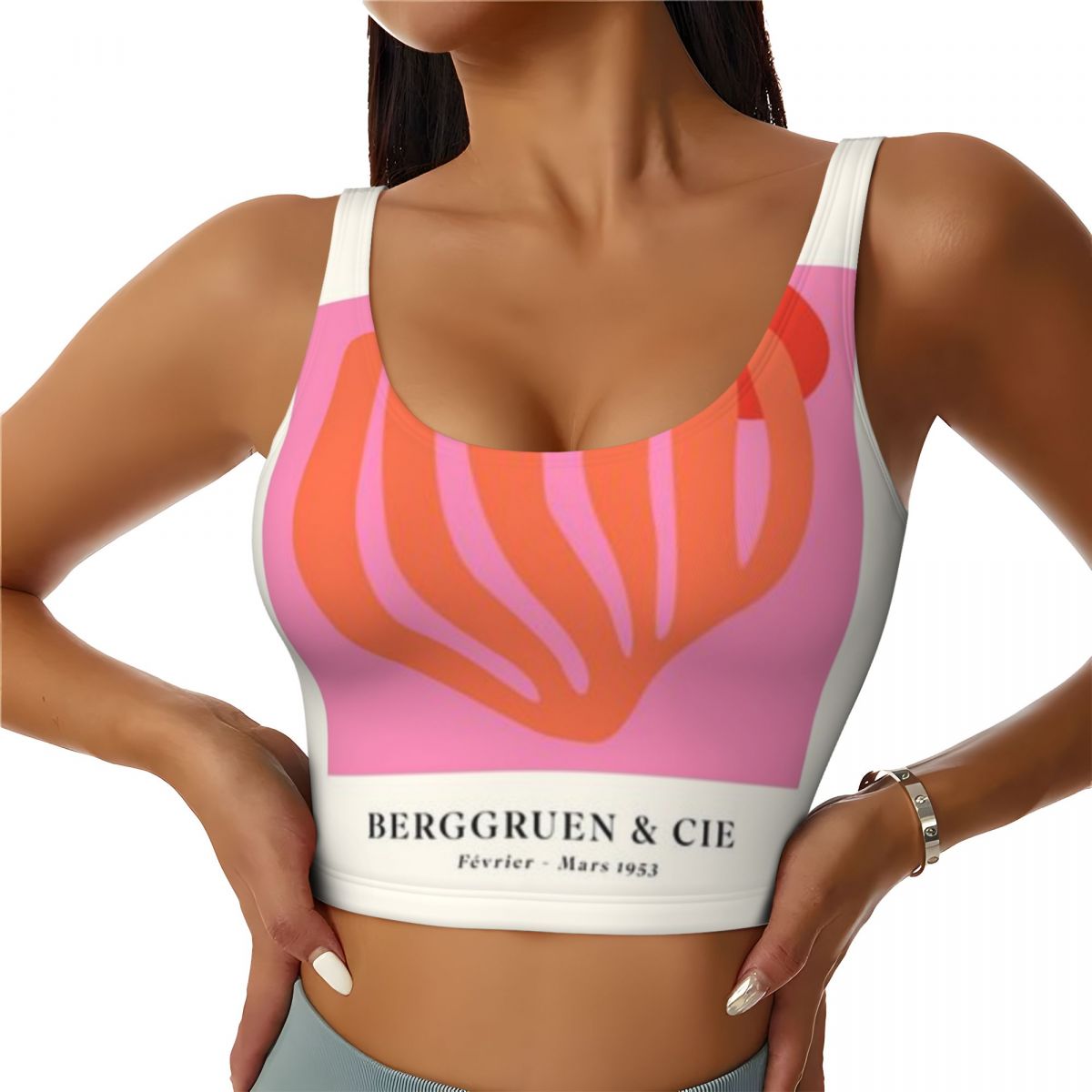 Yoga Fitness Holiday - Canotta Sportiva Leggera Matisse Papiers D