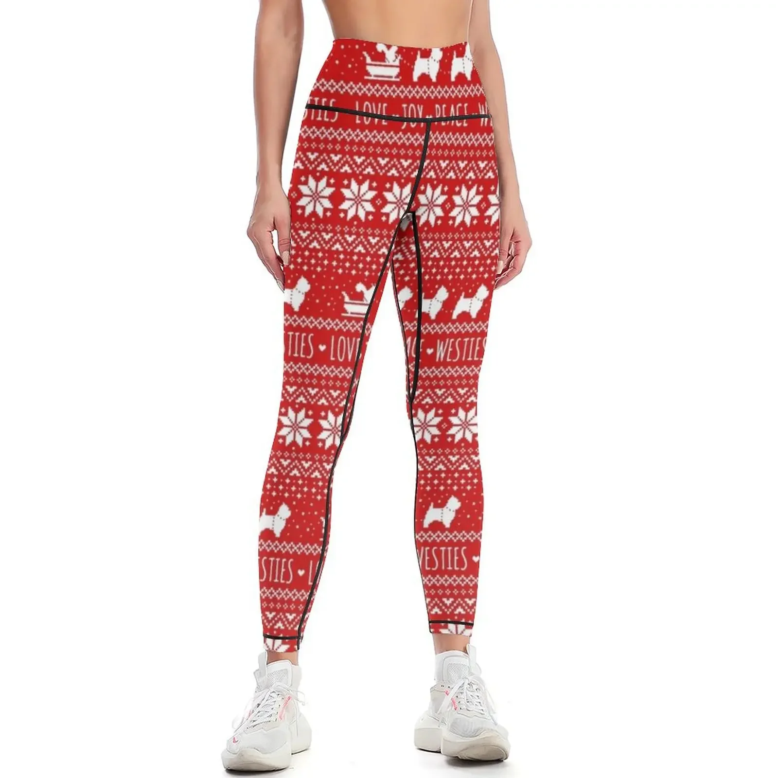 Yoga Fitness Holiday - Amore, Gioia, Pace, Westies | Leggings