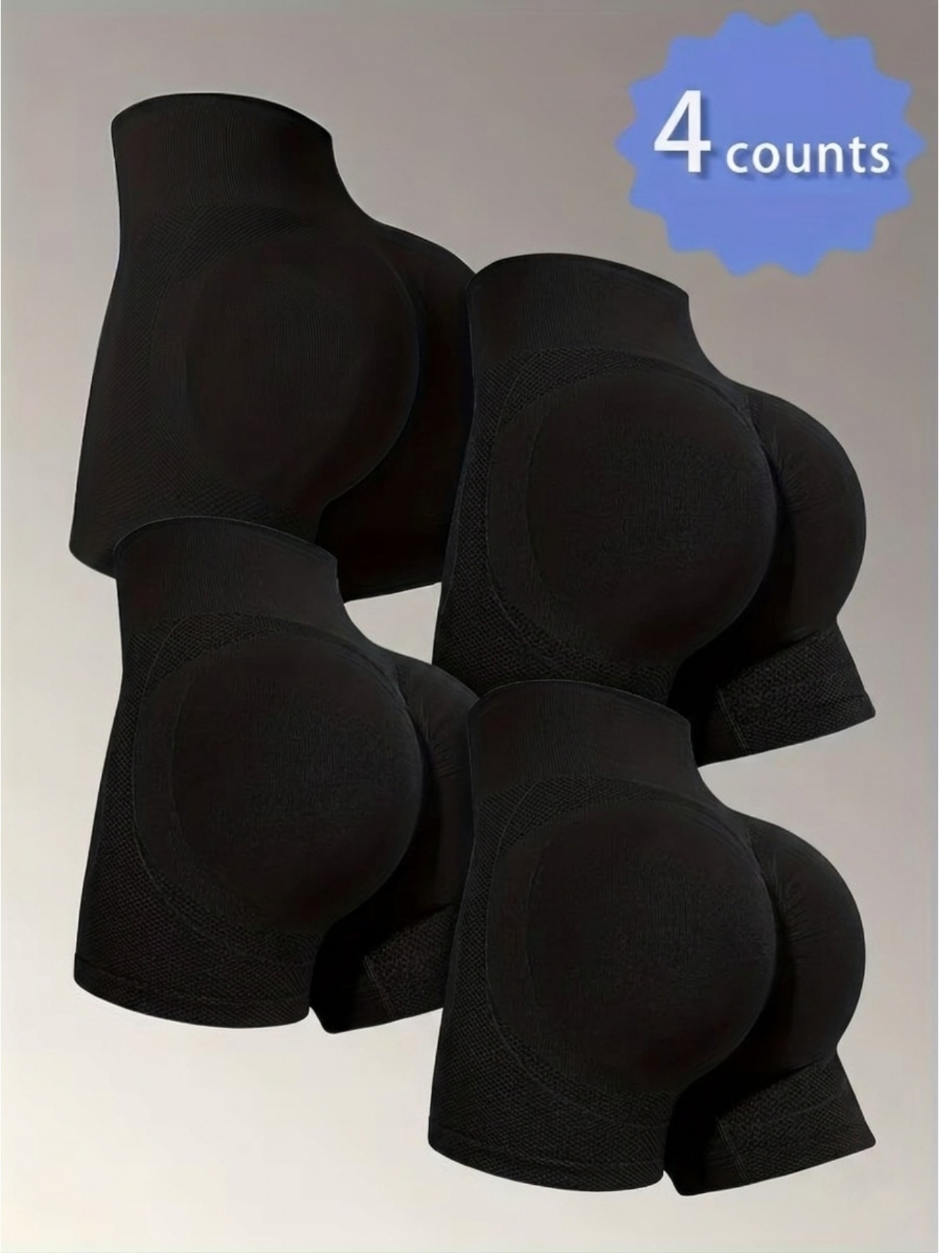 Yoga Update Fitness - Confezione da 4 Pantaloncini Yoga Modellanti