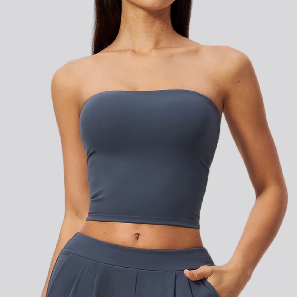 J-Yoga Fitness - Reggiseno Sportivo Senza Spalline da Donna,