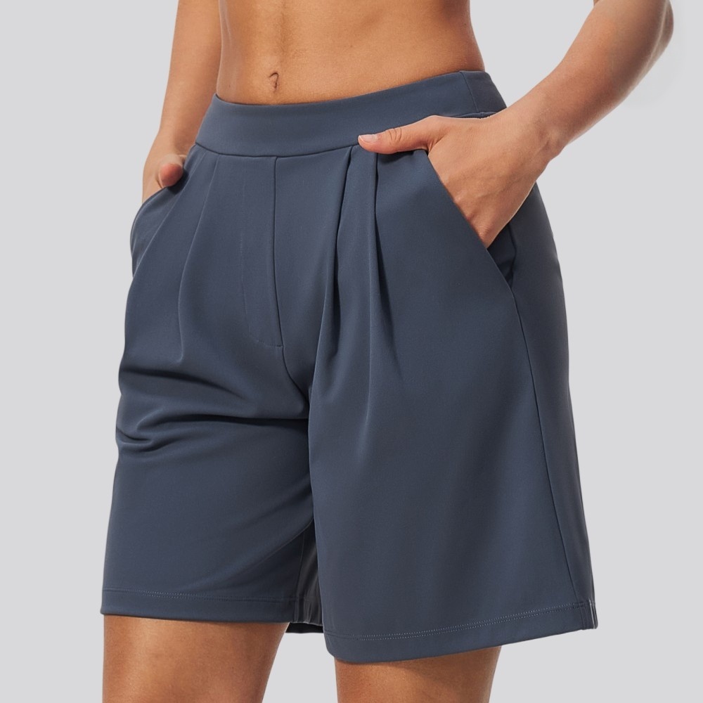 J-Yoga Fitness - Pantaloncini Sportivi da Donna a Tinta
