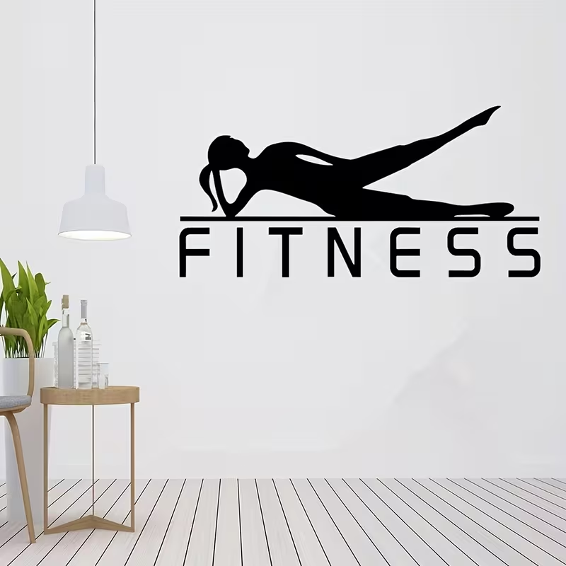 Un adesivo in vinile con immag - Yoga Fitness Wallpaper recensione e prezzo