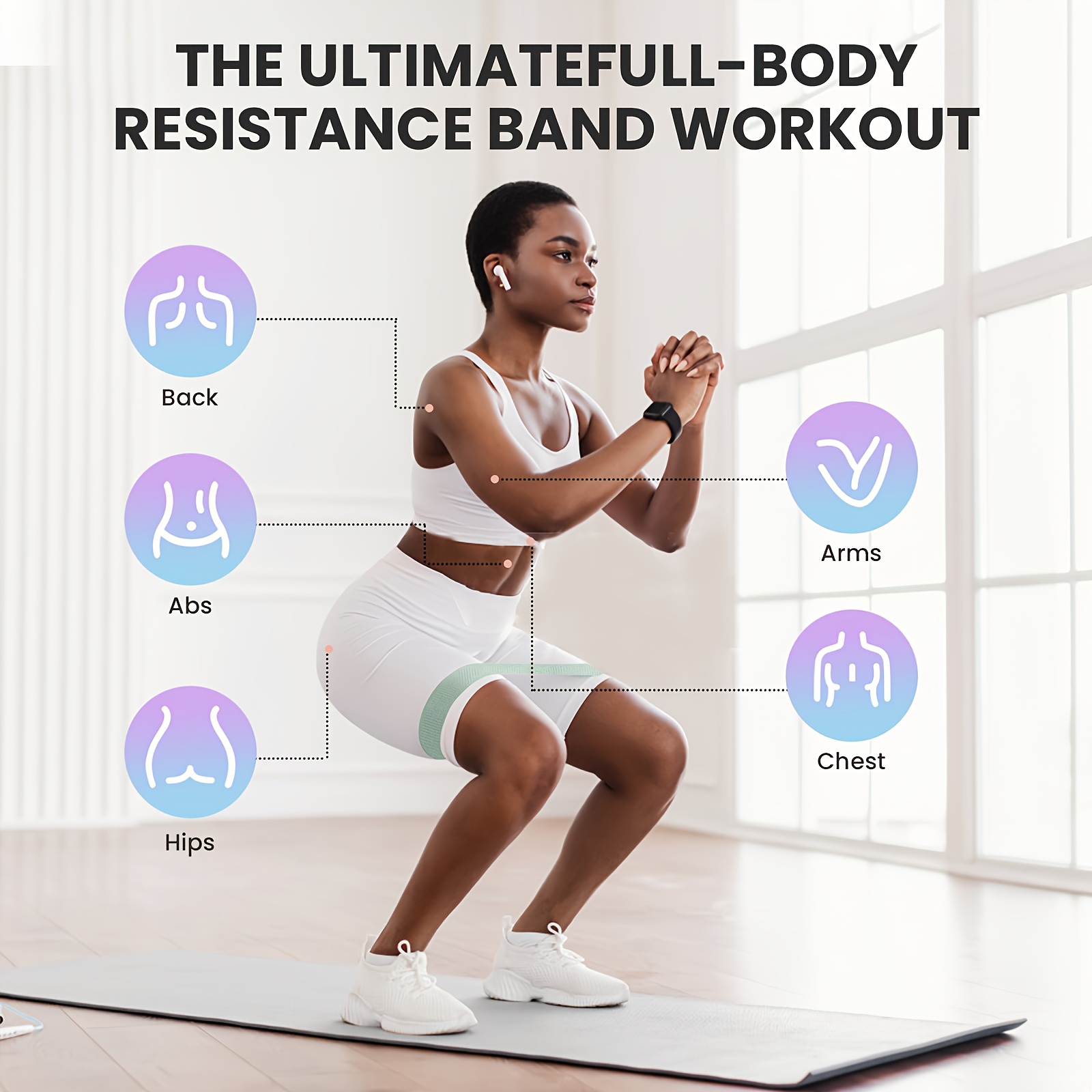 1 pezzo/4 pezzi Fasce di resis - Yoga Fitness Studio recensione e prezzo