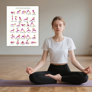Poster per la pratica dello yo - Yoga Fitness Wallpaper recensione e prezzo