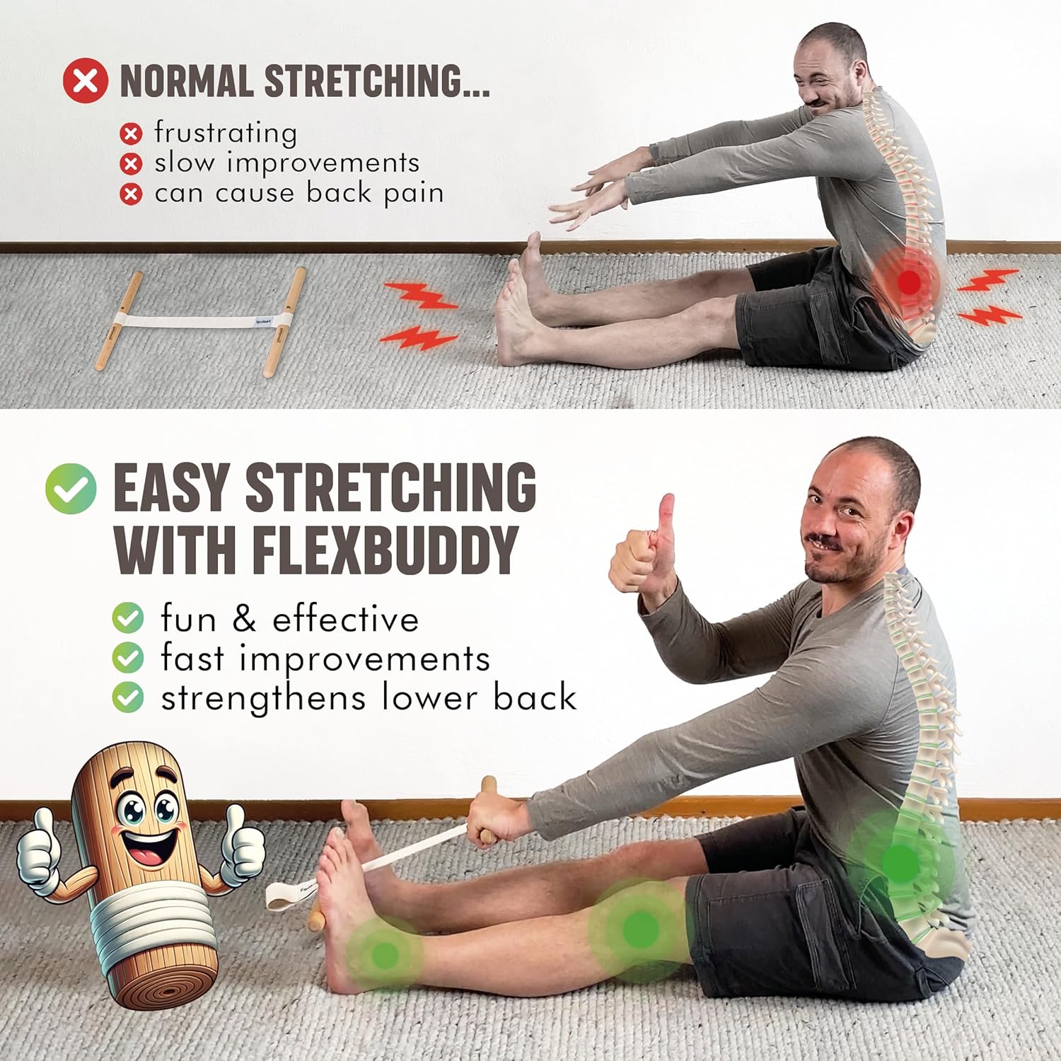 Stretcher per muscoli posterio - Yoga Fitness Stretching recensione e prezzo