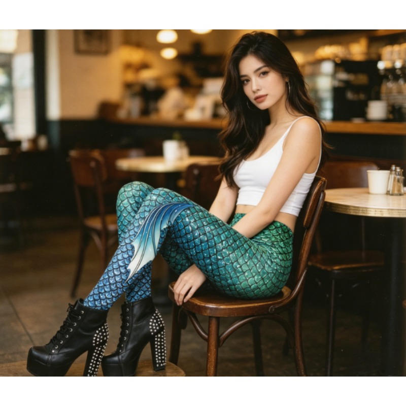 Leggings con Stampa 3D a Scagl - Yoga Fitness Holiday recensione e prezzo