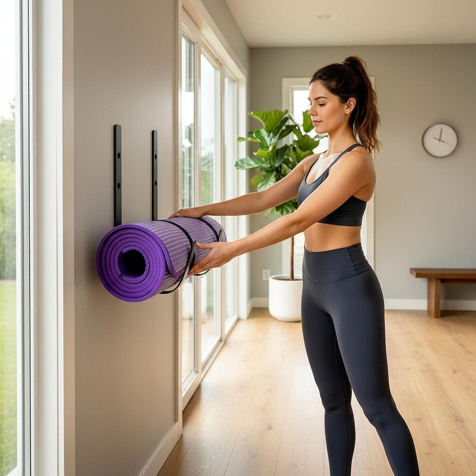 Supporto da Parete per Tappeti - Yoga Fitness Studio recensione e prezzo