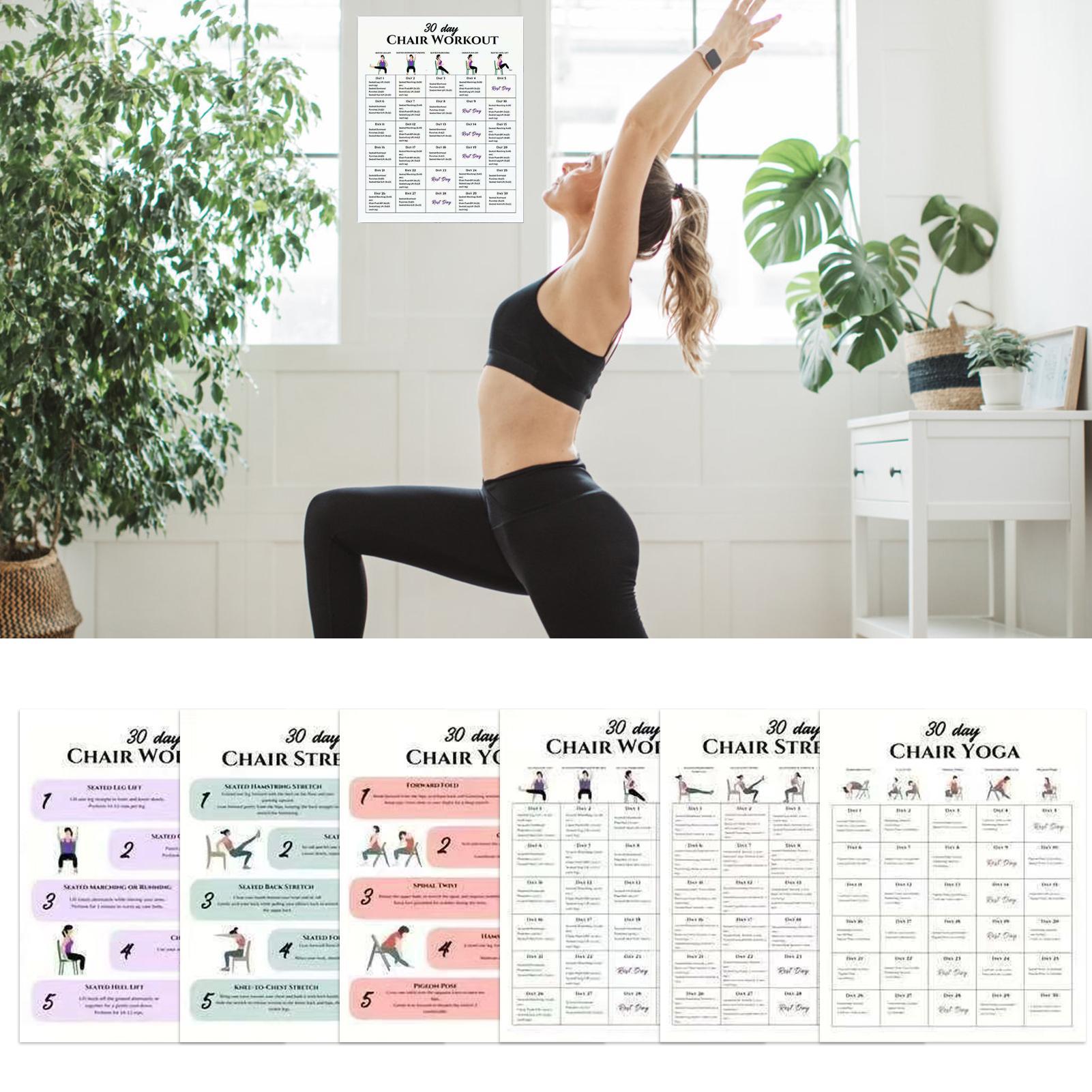 6 pezzi Poster fitness Sedia d - Yoga Fitness Wallpaper recensione e prezzo