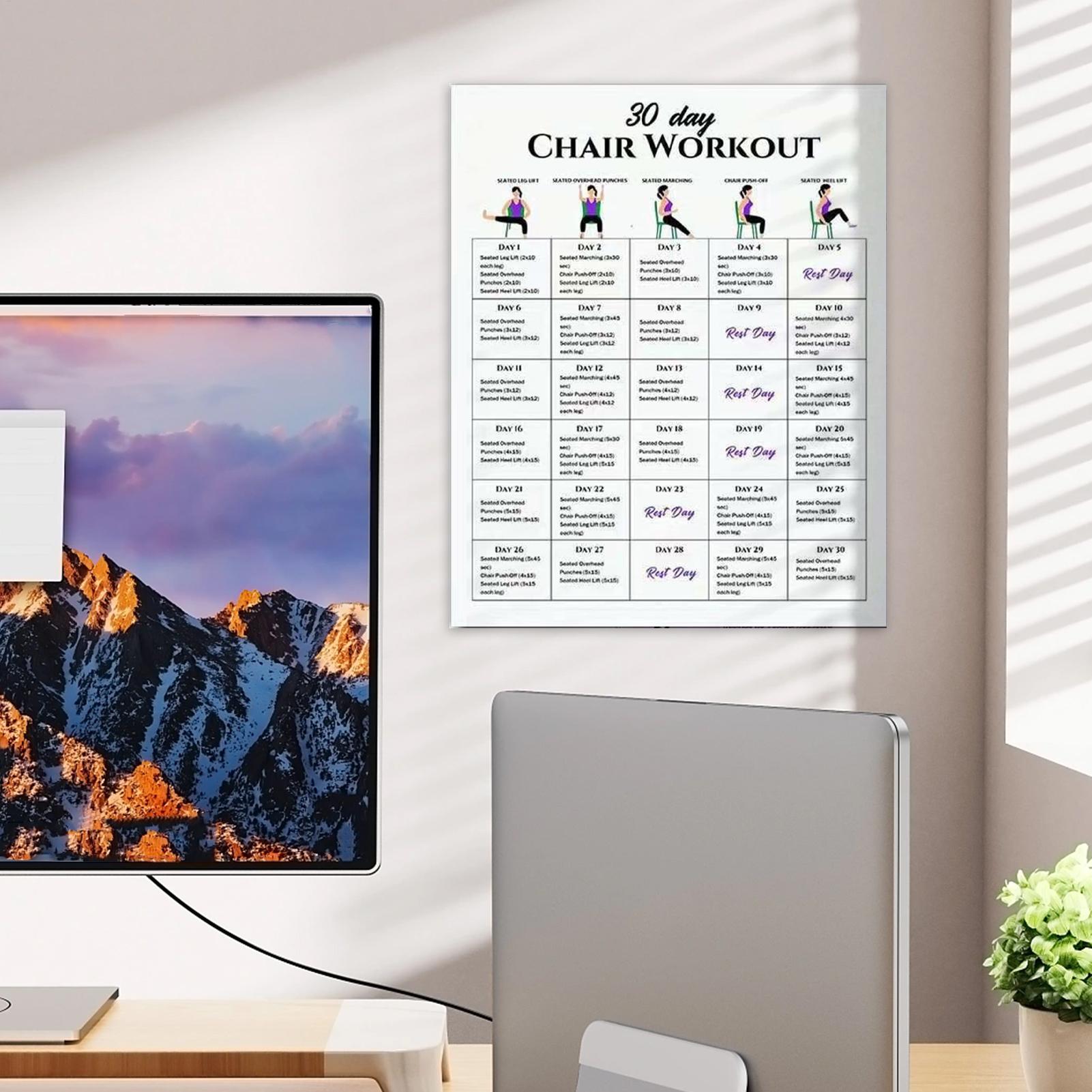 6 pezzi 30 giorni sedia eserci - Yoga Fitness Wallpaper recensione e prezzo