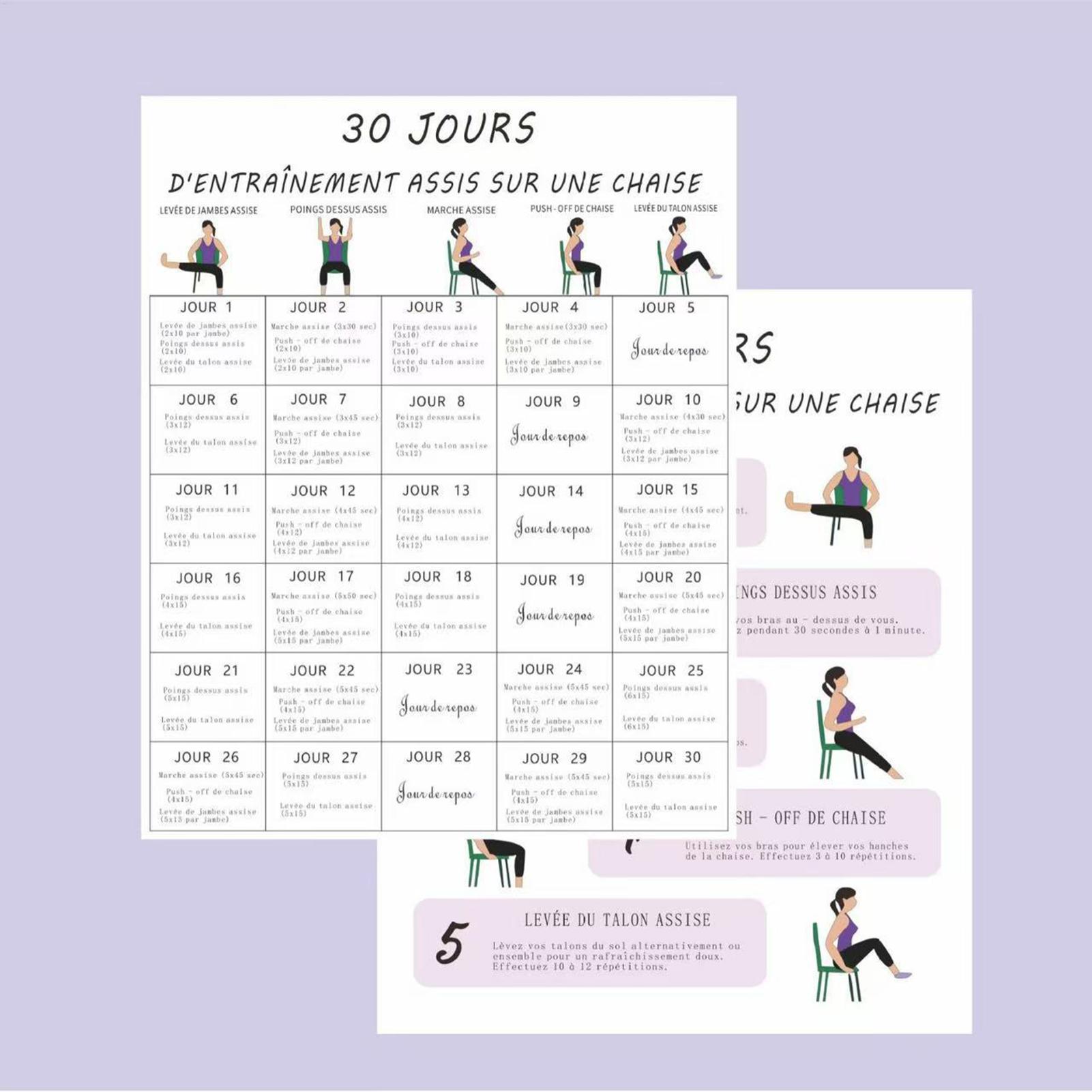 6 pezzi 30 giorni sedia eserci - Yoga Fitness Wallpaper recensione e prezzo