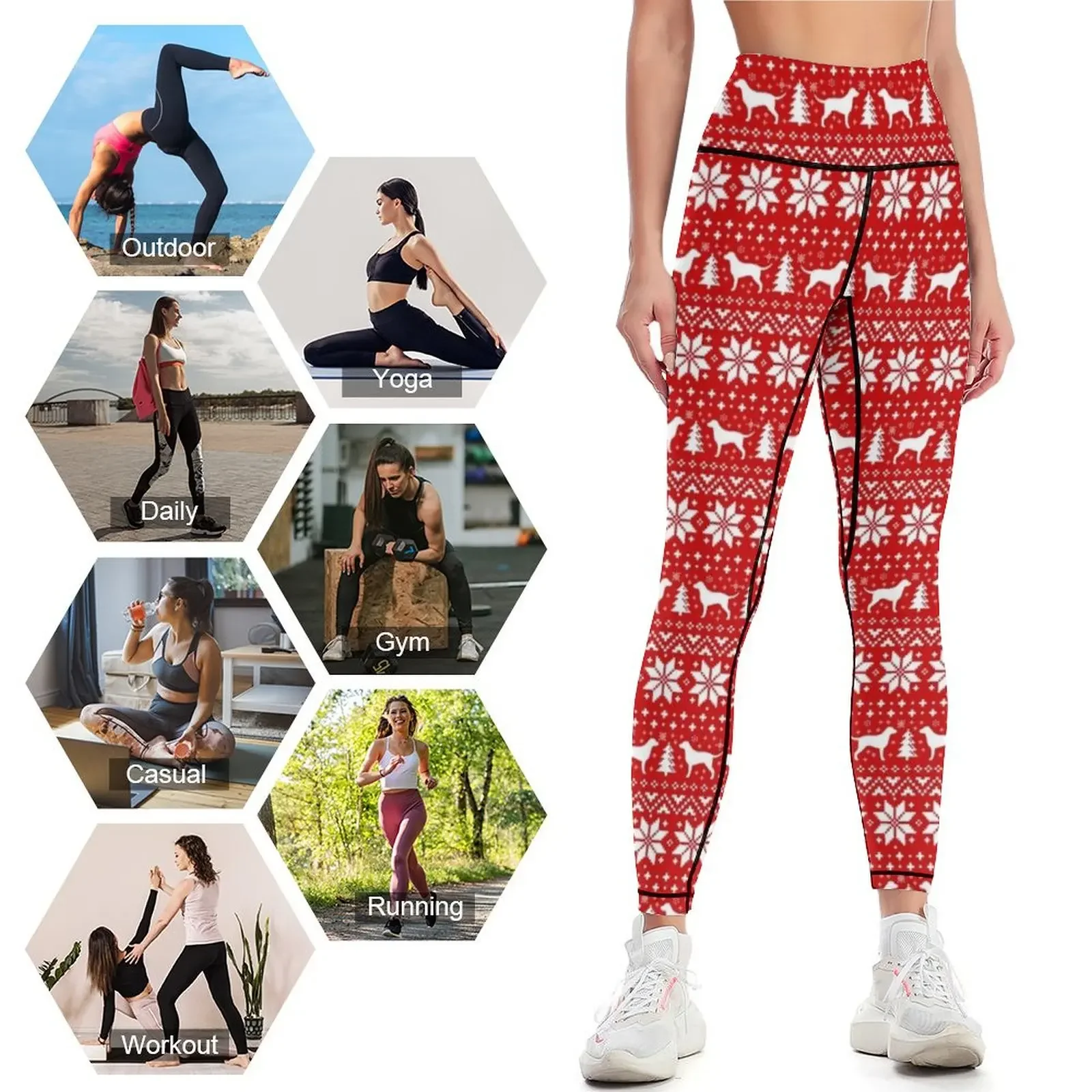 Leggings con Motivo Natalizio  - Yoga Fitness Holiday recensione e prezzo